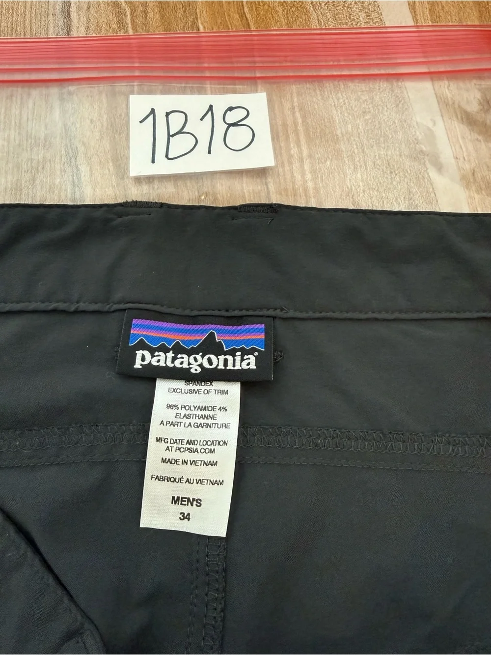 Patagonia Quandary Pants Men’s Size 34X31 Gray Performance Hiking Trail Outdoor